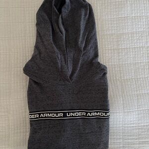 Under Armour Dark Gray Hooded Pullover with Logo Band
